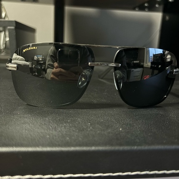 BULGARI men’s sunglasses for sale. No longer worn as I have purchased new shades - Picture 2 of 4